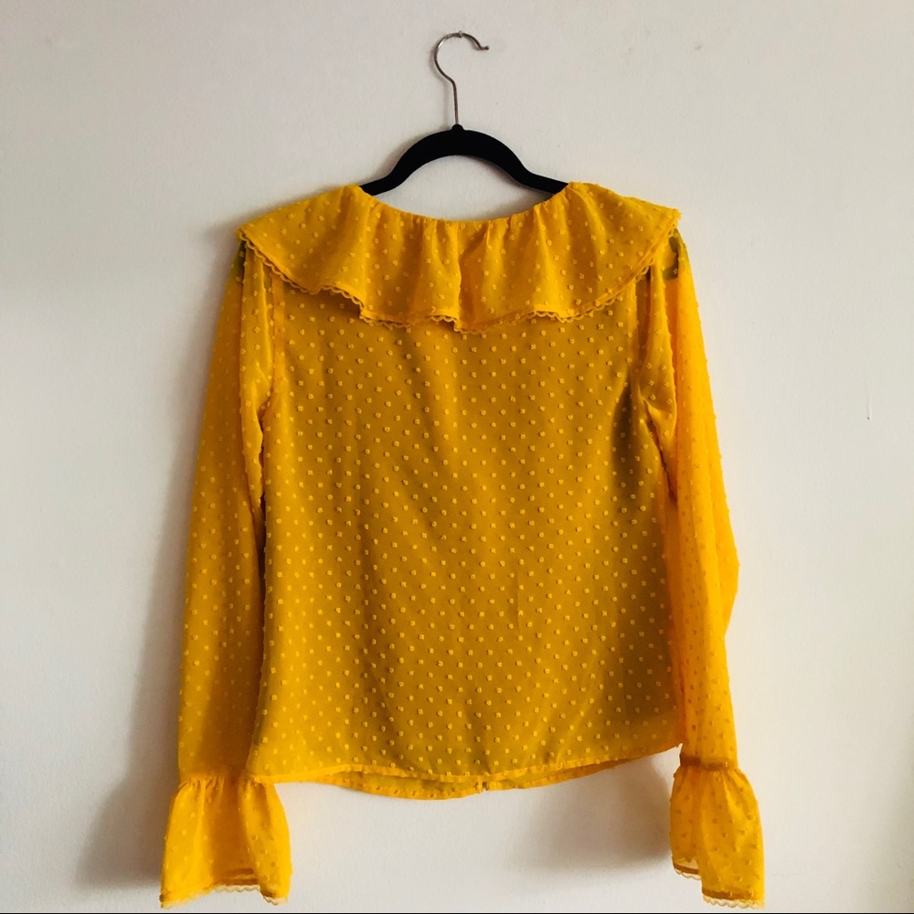 Majorelle Fleur Blouse In Sunshine Yellow ☀️ - Picture 5 of 5